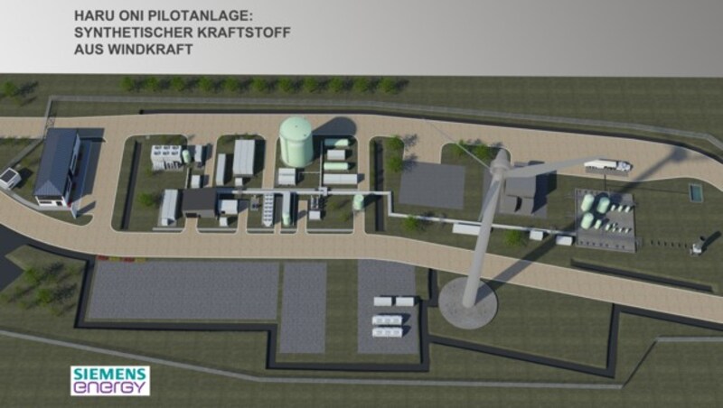 Geplante Pilotanlage in Chile zur Herstellung von E-Fuels (Bild: Siemens Energy)