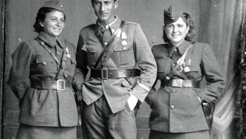 Soldaten der Roten Armee im Jahr 1945. (Bild: Franz Fauth)