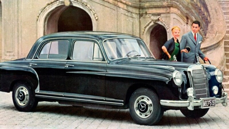 Modern wurde der repräsentative Mercedes-Benz erst 1954 (Bild: Daimler)