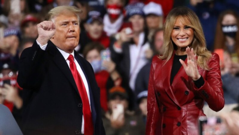 Donald Trump wurde von Ehefrau Melania begleitet. (Bild: 2020 Getty Images)