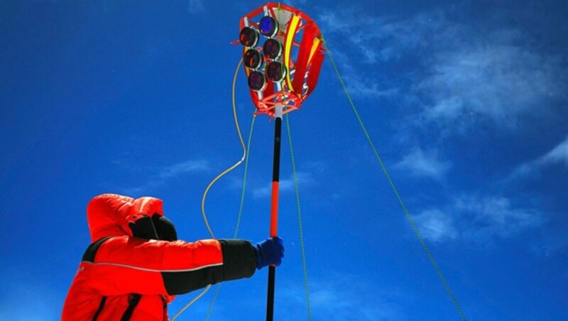 Die Vermessung des Mount Everest (Bild: AP)