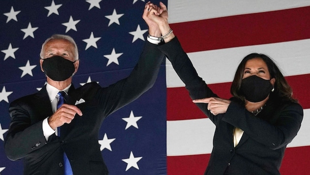 Joe Biden und Kamala Harris (Bild: AFP)