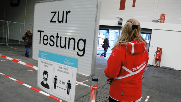 In Klagenfurt wurde etwa in der Messehalle 5 getestet. (Bild: Rojsek-Wiedergut Uta)