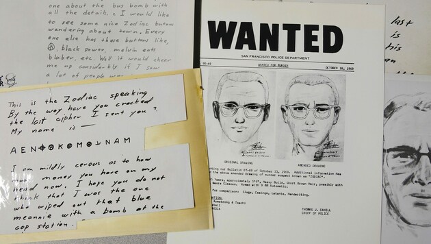 Der Mörder schickte verschlüsselte Botschaften an Zeitungen. (Bild: AP)