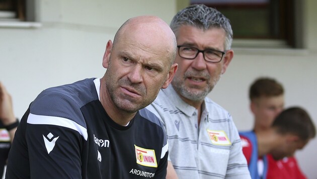 Bei Union Berlin seit zweieinhalb Jahren vereint: Markus Hoffmann (li.) und Cheftrainer Urs Fischer. (Bild: Tröster Andreas)