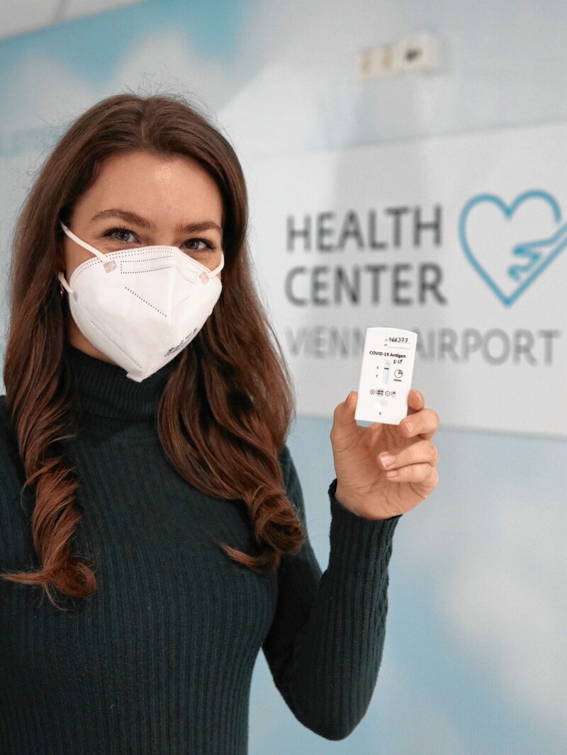 Antigen-Checks jetzt auch am Flughafen. Überhaupt: Testen, testen, testen ist das Mittel der Regierung gegen die Pandemie bis zur Impfaktion. Noch ist beim Andrang aber Luft nach oben. (Bild: www.viennaairport.com)