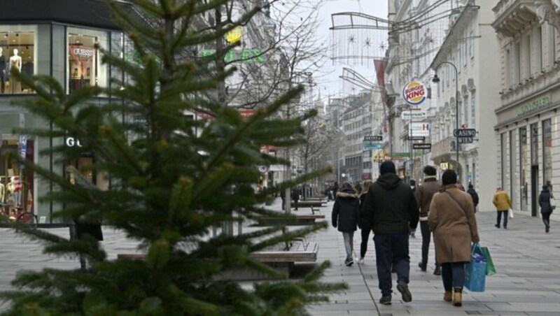 Österreich riegelt wieder ab - der Handel muss erneut schließen. (Bild: APA/HANS PUNZ)