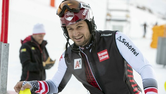 Adelboden-Sensationssieger Johannes Strolz wurde von seiner Skifirma mit ganz besonderen „Geräten“ ausgestattet. (Bild: Maurice Shourot)