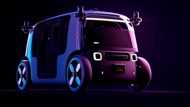 Die an einen fahrenden Toaster erinnernden Wagen von Zoox haben weder Lenkrad noch Pedale. Sie ...