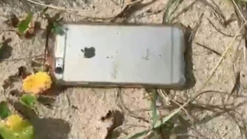 Galiotto fand sein iPhone nach dem 600-Meter-Sturz aus einem Kleinflugzeug nahezu unbeschädigt am Strand. (Bild: Screenshot, g1.globo.com)