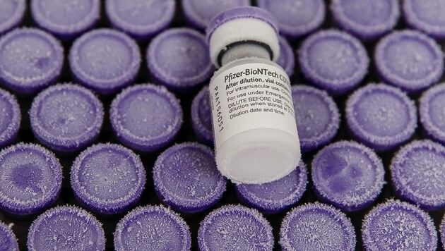 Der Pfizer/Biontech-Impfstoff muss bei minus 70 Grad gelagert werden. (Bild: AFP)
