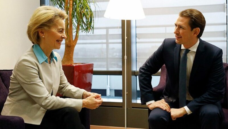 „Je früher, desto besser“: Bundeskanzler Sebastian Kurz beriet mit Kommissionspräsidentin Ursula von der Leyen über einen einheitlichen Impfstart in der EU. (Archivbild) (Bild: BKA/Dragan Tatic)