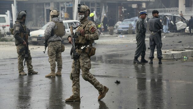 Spezialeinsatzkräfte in Kabul (Bild: Zakeria HASHIMI/AFP (Symbolbild))