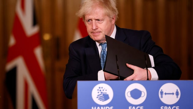Der britische Premierminister Boris Johnson (Bild: APA/POOL/AFP/Tolga Akmen)