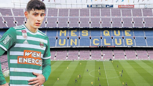 Yousuf Demir: Von Rapid zum großen FC Barcelona? (Bild: Mario Urbantschitsch, AFP)