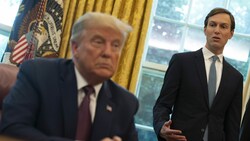 Donald Trump mit seinem Schwiegersohn Jared Kushner (Bild: AFP )