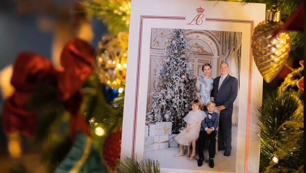 Fürst Albert und Fürstin Charlene haben eine glamouröse Weihnachtskarte veröffentlicht. (Bild: www.facebook.com/palaismonaco)