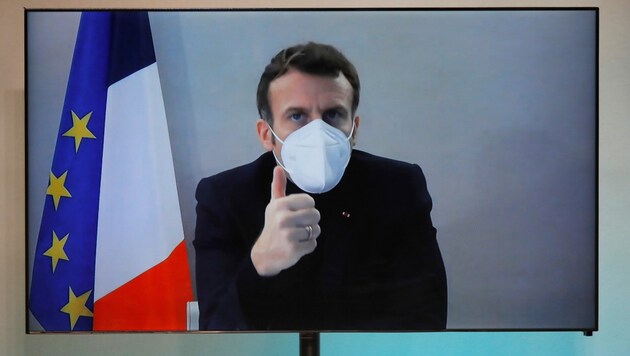 Frankreichs Staatspräsident Emmanuel Macron hat nach seiner Coronavirus-Infektion keine Symptome mehr. (Bild: AFP)