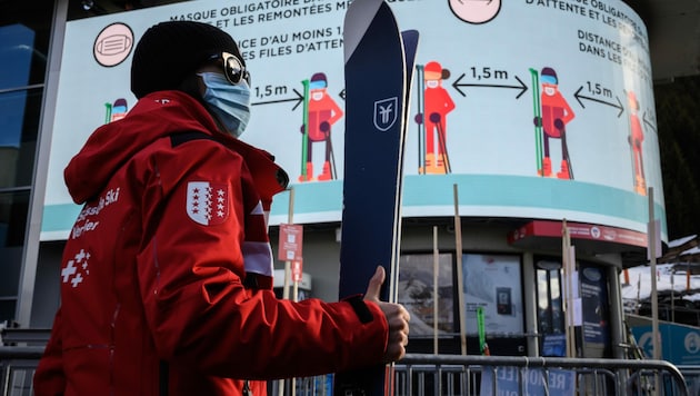 Zuletzt sorgte vor allem die Öffnung der Skigebiete in der Schweiz für Kritik. (Bild: AFP)