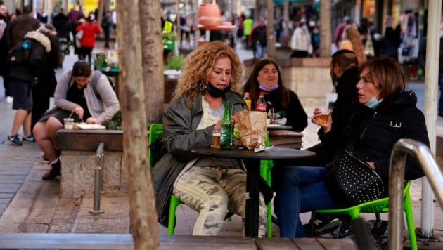 Während des dritten Lockdowns ist in Israel nur mehr das Liefern von Speisen und Getränken erlaubt. (Bild: AFP )