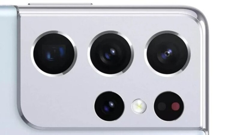 Das Kamerasystem des Galaxy S21 Ultra (Bild: twitter.com/rquandt)