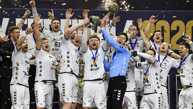 Der deutsche Handball-Topklub THW Kiel gastiert erneut in Graz (Bild: Associated Press)