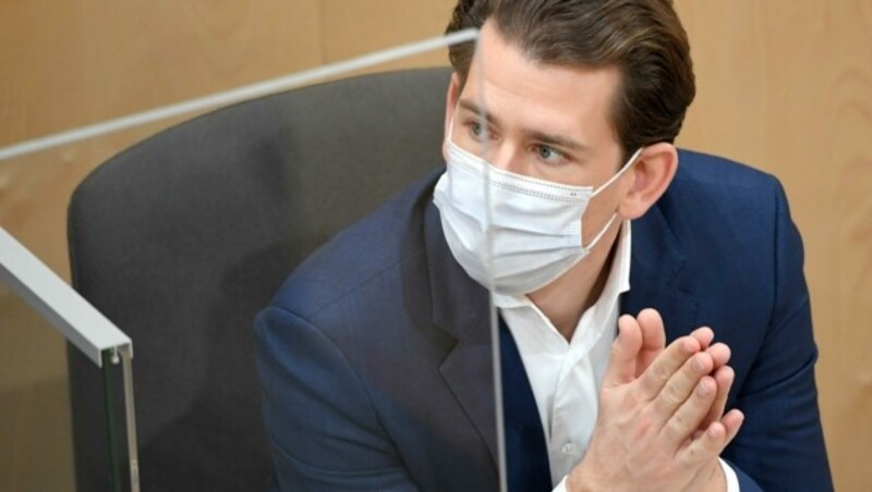 Hat noch Tschechien und Slowenien an seiner Seite: Kanzler Kurz (Bild: APA/Roland Schlager)