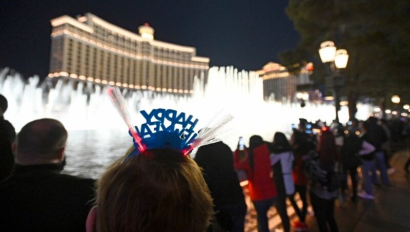 Silvester am Las Vegas Strip (Bild: AP Photo/David Becker)