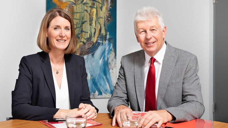 Henrietta Egerth und Klaus Pseiner von der Österreichischen Forschungsförderungsgesellschaft (FFG) (Bild: FFG/Martin Lusser)