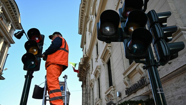 Nach dem Lockdown in Italien kommt wieder ein Ampelsystem zum Einsatz. (Bild: AFP/Vincenzo PINTO)