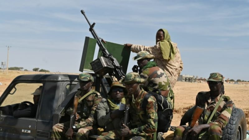 Niger-Soldaten (Bild: APA/AFP/Issouf SANOGO)