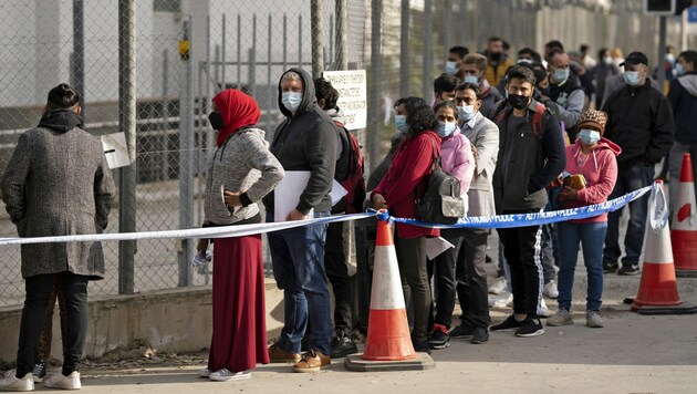 Fast täglich kommen in Zypern Migranten aus dem Nahen Osten an, die auf ein besseres Leben hoffen. (Bild: AFP)