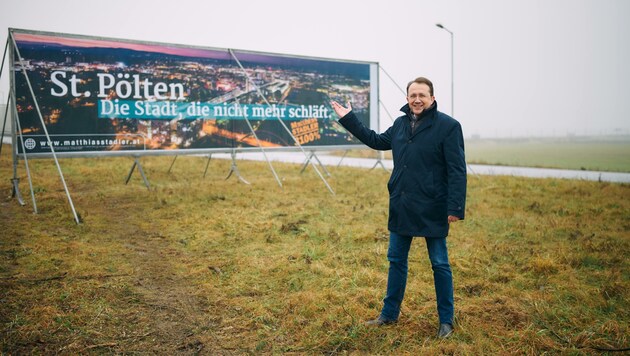 „Mit 3100 Prozent “möchte Stadler auch nach der Gemeinderatswahl noch für die Landeshauptstadt arbeiten. (Bild: Sebastian Wegerbauer)