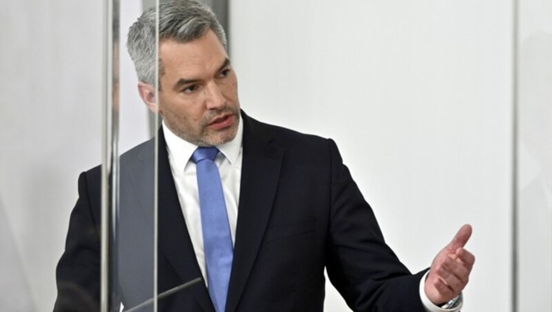 Innenminister Karl Nehammer (ÖVP) (Bild: APA/HERBERT NEUBAUER)