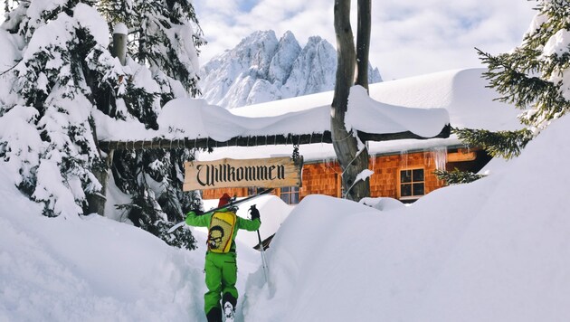 Die Dolomitenhütte ist das zu Hause von Scarlett (Bild: Hannes Wallner)