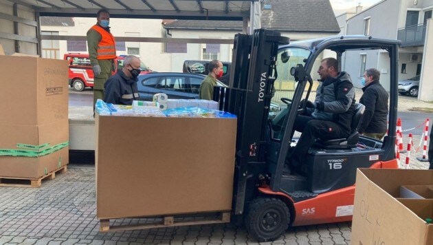 Im Erdbebengebiet in Kroatien eingetroffen ist auch die Hilfe aus dem Bezirk Oberpullendorf. (Bild: Hafner Gregor)