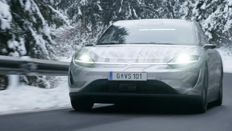 Den Elektroauto-Prototypen Vision-S01 hat Sony bereits Anfang 2020 vorgestellt und später in Österreich getestet. Mit dem Vision-S02 gesellt sich nun ein zweites Modell dazu. (Bild: Sony)