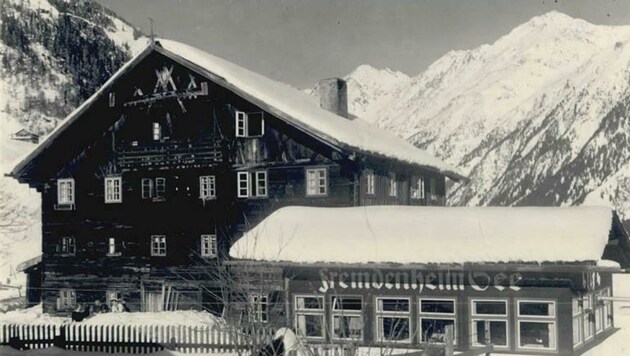 Gernat erholte sich im Winter 1945/46 auch im „Fremdenheim See“. (Bild: Ötztaler Museen)
