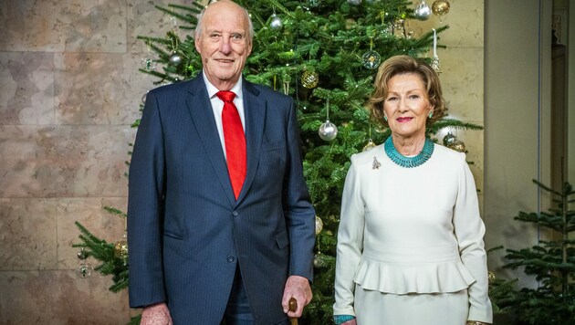 Der norwegische König Harald V. (83) und seine Frau Königin Sonja (Bild: APA/Photo by Håkon Mosvold Larsen / NTB / AFP)