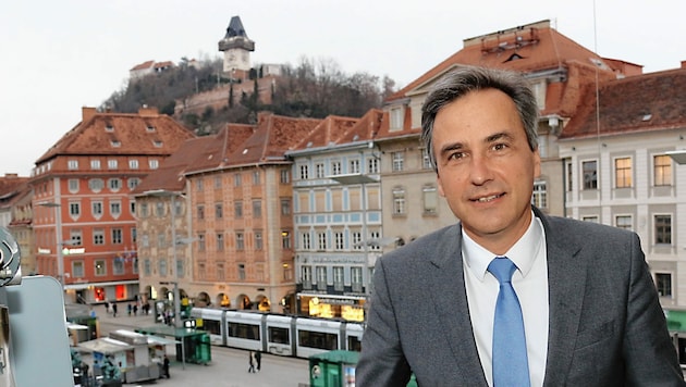 Seit heute, Freitag, ist er der längstdienende Bürgermeister der Grazer Stadtgeschichte: Siegfried Nagl hat aber noch lange nicht genug. (Bild: Christian Jauschowetz)