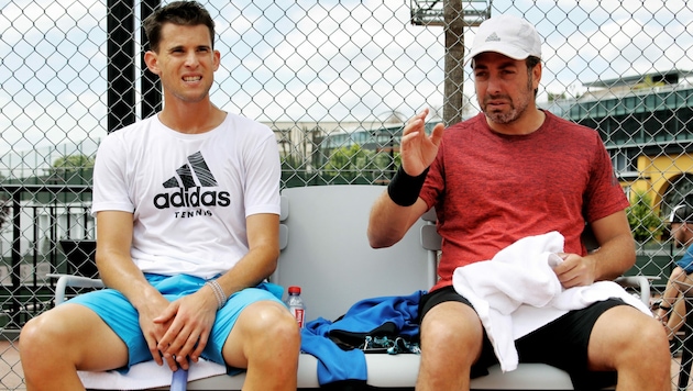 Dominic Thiem (li.) und Trainer Nicolas Massu gehen zukünftig getrennte Wege. (Bild: GEPA)