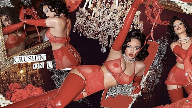 Rihanna gibt schon einen sexy Vorgeschmack auf den Valentinstag. (Bild: instagram.com/badgalriri)