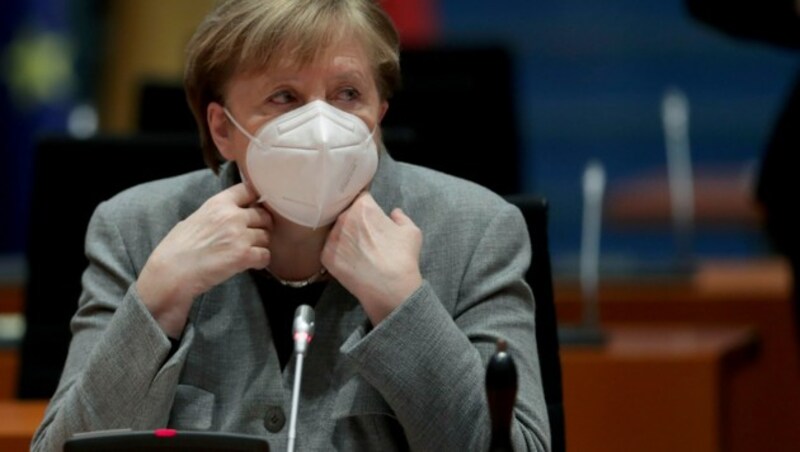 Die deutsche Kanzlerin Angela Merkel soll aus Angst vor der britischen Virus-Mutation drastische Verschärfungen des Lockdowns fordern. (Bild: AFP)