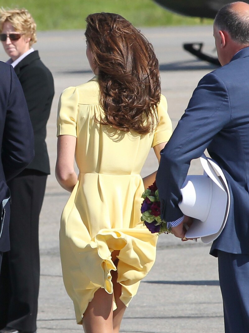 Herzogin Kate sorgte 2011 während einer Reise nach Kanada mit einem Po-Blitzer für Aufsehen. (Bild: Viennareport)