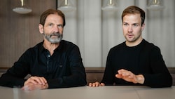Eingespieltes Team: Hermann Neuburger und Sohn Thomas. (Bild: Markus Wenzel)