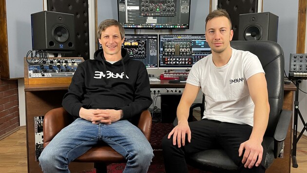 Harald und Michael Mörth vom Late Hour Studio (Bild: Late Hour Music)