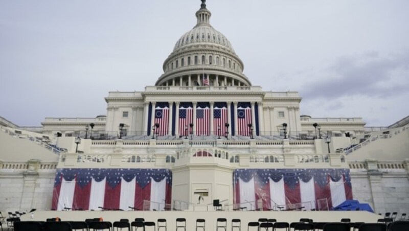 Die Angelobung Bidens wird unmittelbar vor dem kürzlich gestürmten US-Kapitol stattfinden. (Bild: Patrick Semansky)