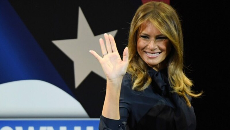 First Lady Melania Trump nimmt Abschied. (Bild: 2019 Getty Images)