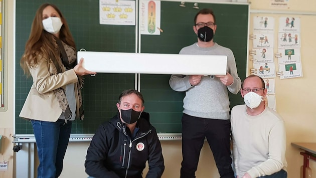 An Traiskirchens Schulen wurden Luftreinigungsgeräte installiert. (Bild: Stadtgemeinde Traiskirchen)