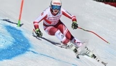 Auf dem Weg zu ersten Weltcuppunkten im Super G: Lisa Grill in Crans Montana. (Bild: FABRICE COFFRINI)